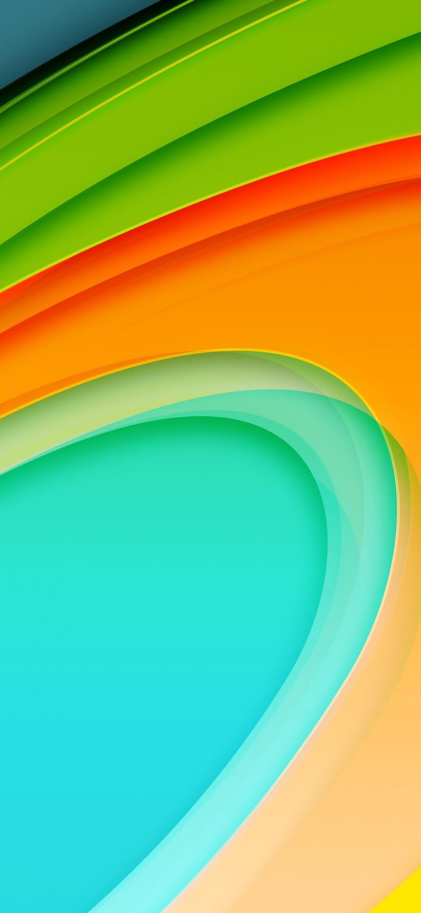 Ligne verte fine, orange et verte Fond d'écran de téléphone HD
