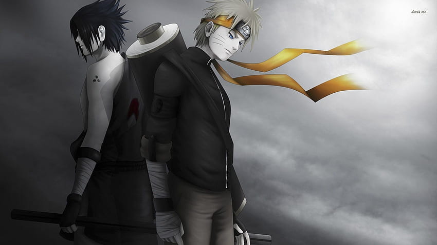 Naruto Sasuke Shippuden Black and White è fantastico Sfondo HD