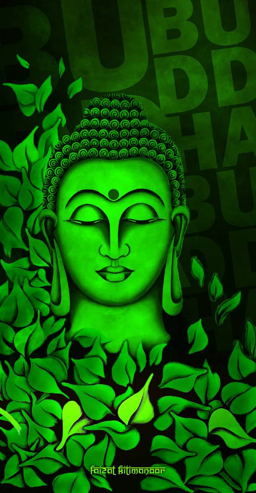 BUDDHA, Buddha Hijau wallpaper ponsel HD