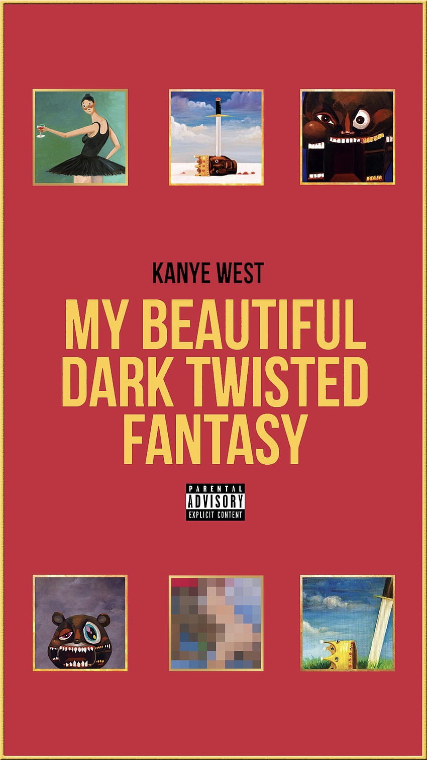 Dark Fantasy iPhone: Kanye, My Beautiful Dark Twisted Fantasy Sfondo del telefono HD