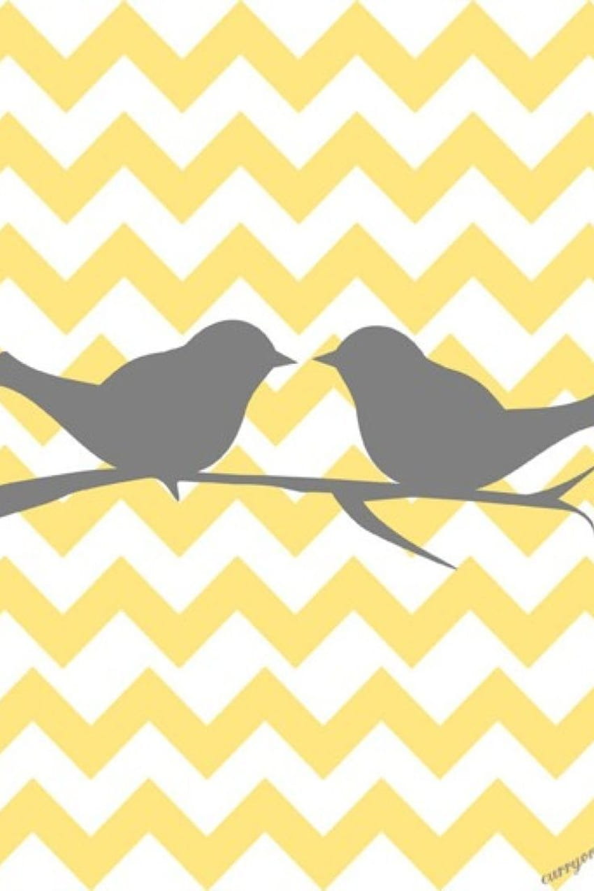 Teal Chevron iPhone Bird yellow and gray chevron so cute as [] for your , Mobile & Tablet. Explore Yellow Chevron . Chevron Removable , Yellow, Yellow Apple HD phone wallpaper