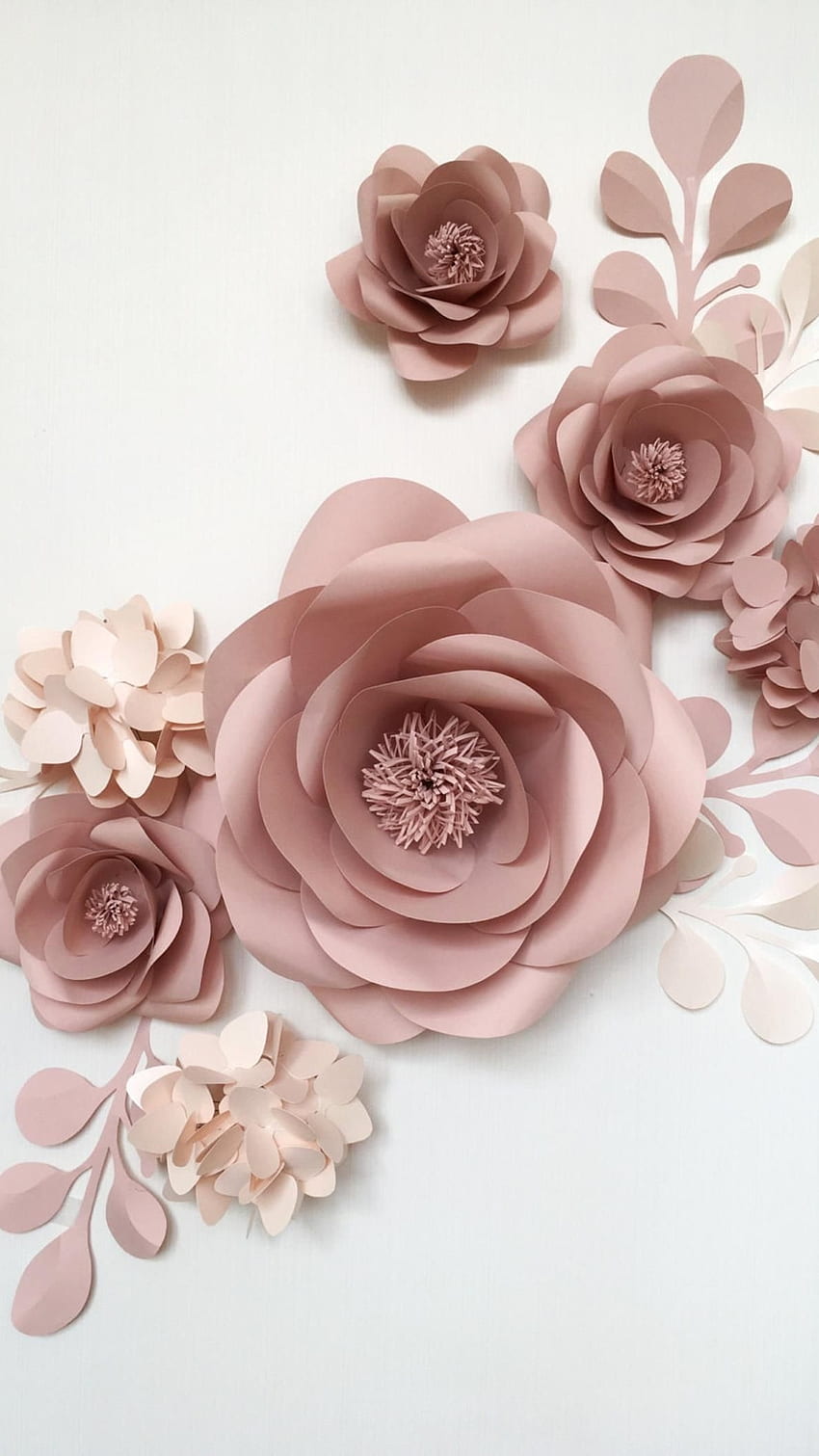 Paper Flowers, Gold Rose HD phone wallpaper