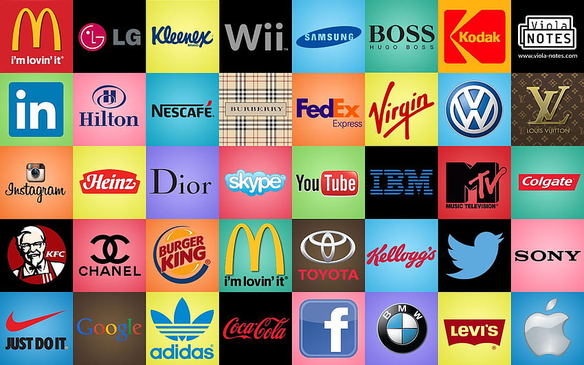 Marken. Preppy Brands, Makeup Brands Background und Luxury Brands, Name Brand HD-Hintergrundbild