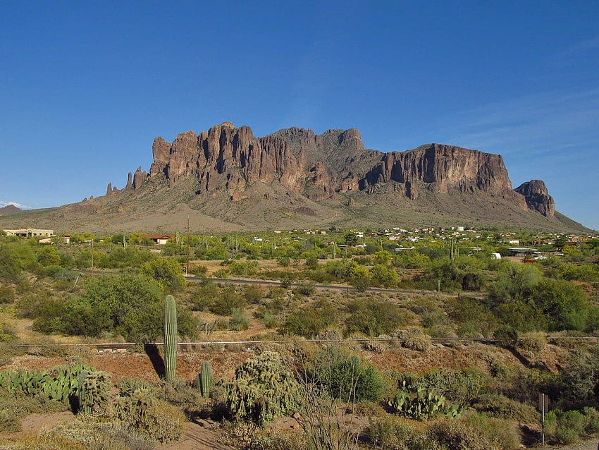 Apache Junction, Arizona, Superstition Mountains HD wallpaper