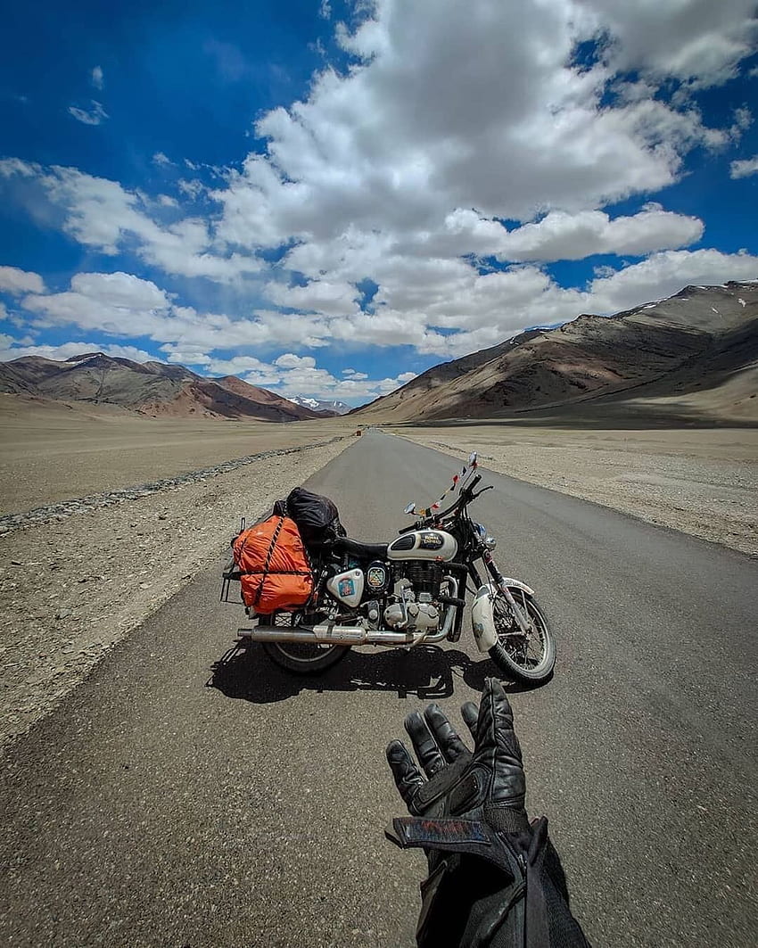 Ladakh Bike, viajes en bicicleta fondo de pantalla del teléfono
