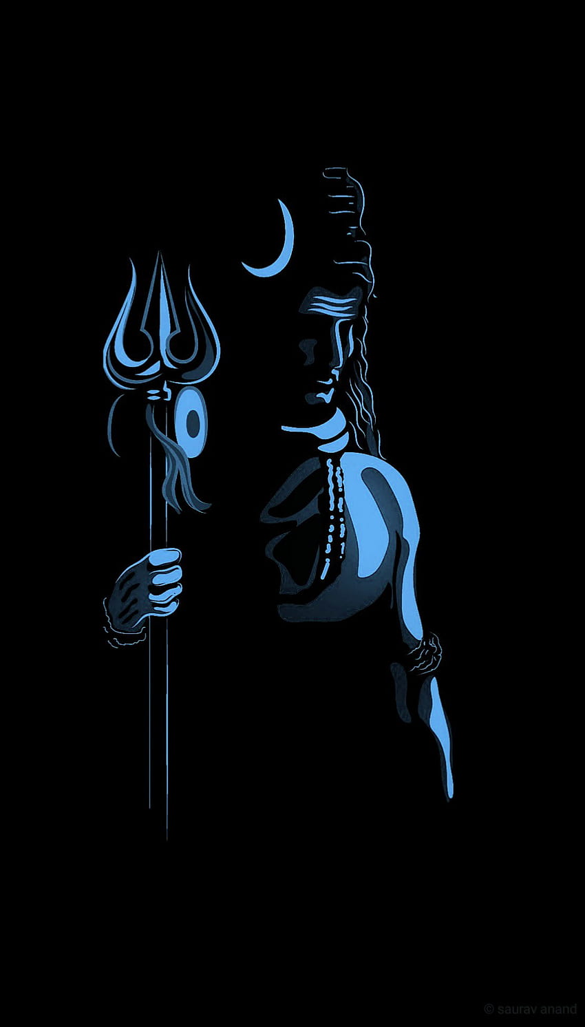 Lord Siva Art mobile - 모바일 월, Shiva Artistic HD 전화 배경 화면