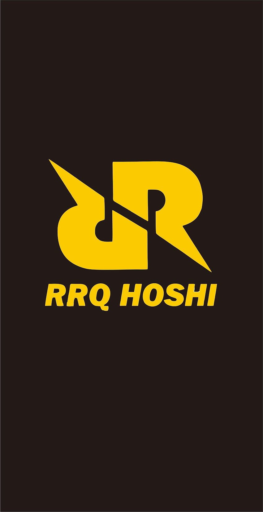 LOGO HOSHI RRQ. Gioco del logo Desain, logo Desain, Gambar latar belakang hitam, Rex Regum Qeon Sfondo del telefono HD