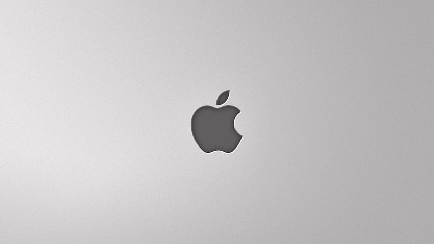 Лого на Apple за Mac, сребристо лого на Apple HD тапет