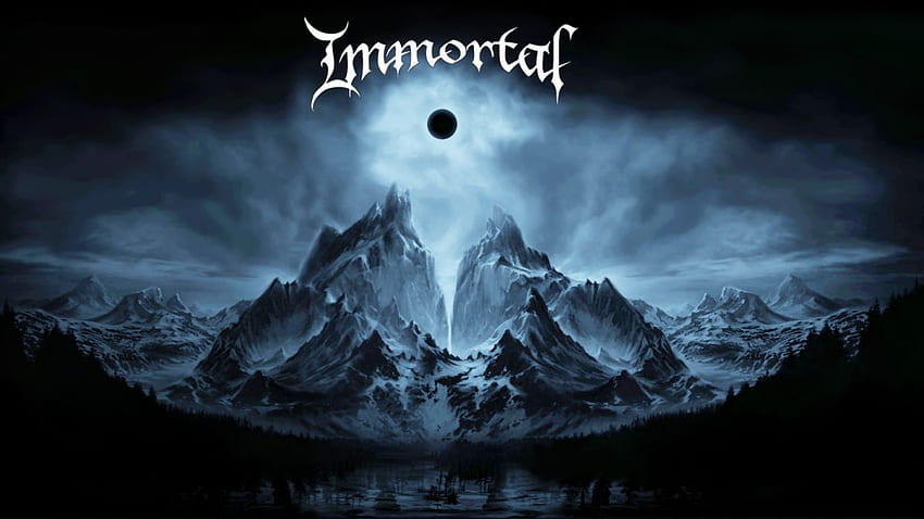Immortal black metal heavy gruplarının hard rock albüm kapakları. HD duvar kağıdı
