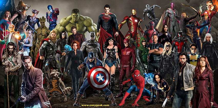 Five Ways Marvel 대 DC 만화책. 마블과 DC의 영웅들, 마블과 DC 코믹스 HD 월페이퍼