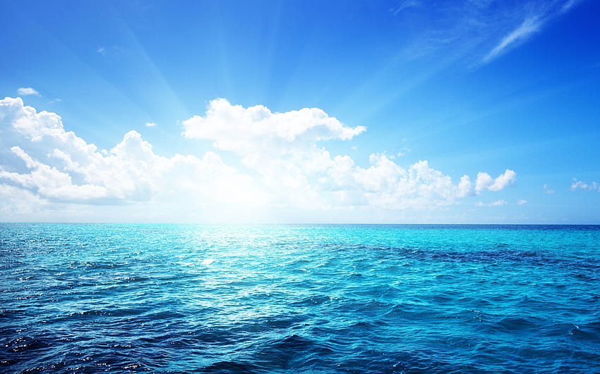 Deniz - Gökyüzü Ve Deniz Tanrılarının Yaratılışı, Deniz Bulutları HD duvar kağıdı