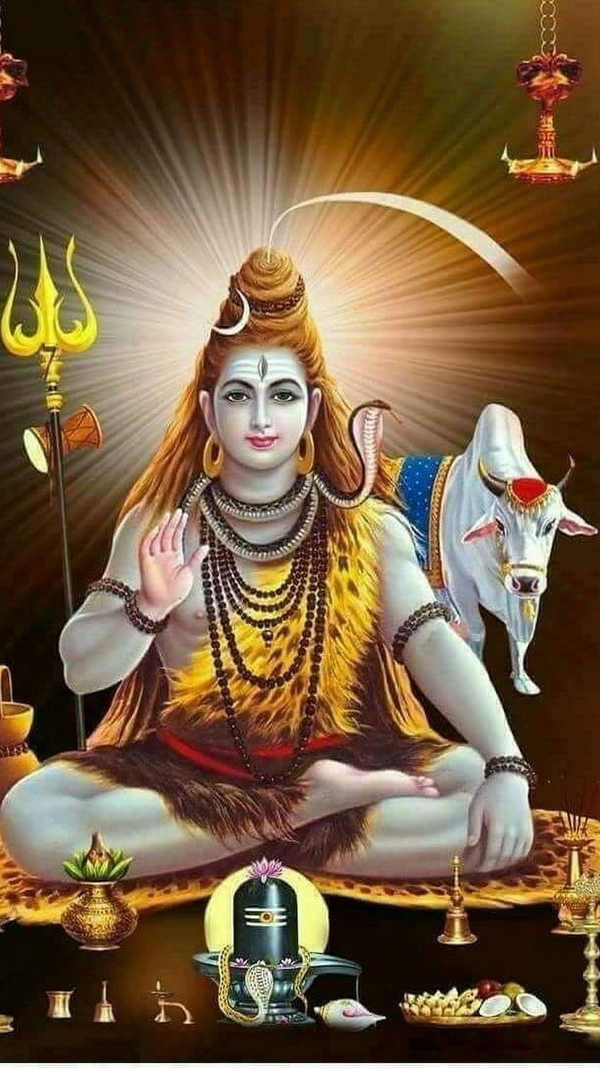 Seigneur Shiva, Mahadev, Nandi Fond d'écran de téléphone HD