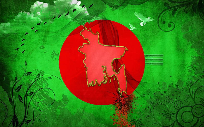 Bangladeş Bayrağı, Soğuk Bangladeş Bayrağı HD duvar kağıdı