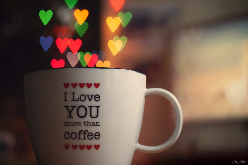 Love, Glare, Cup, Drink, Beverage HD wallpaper