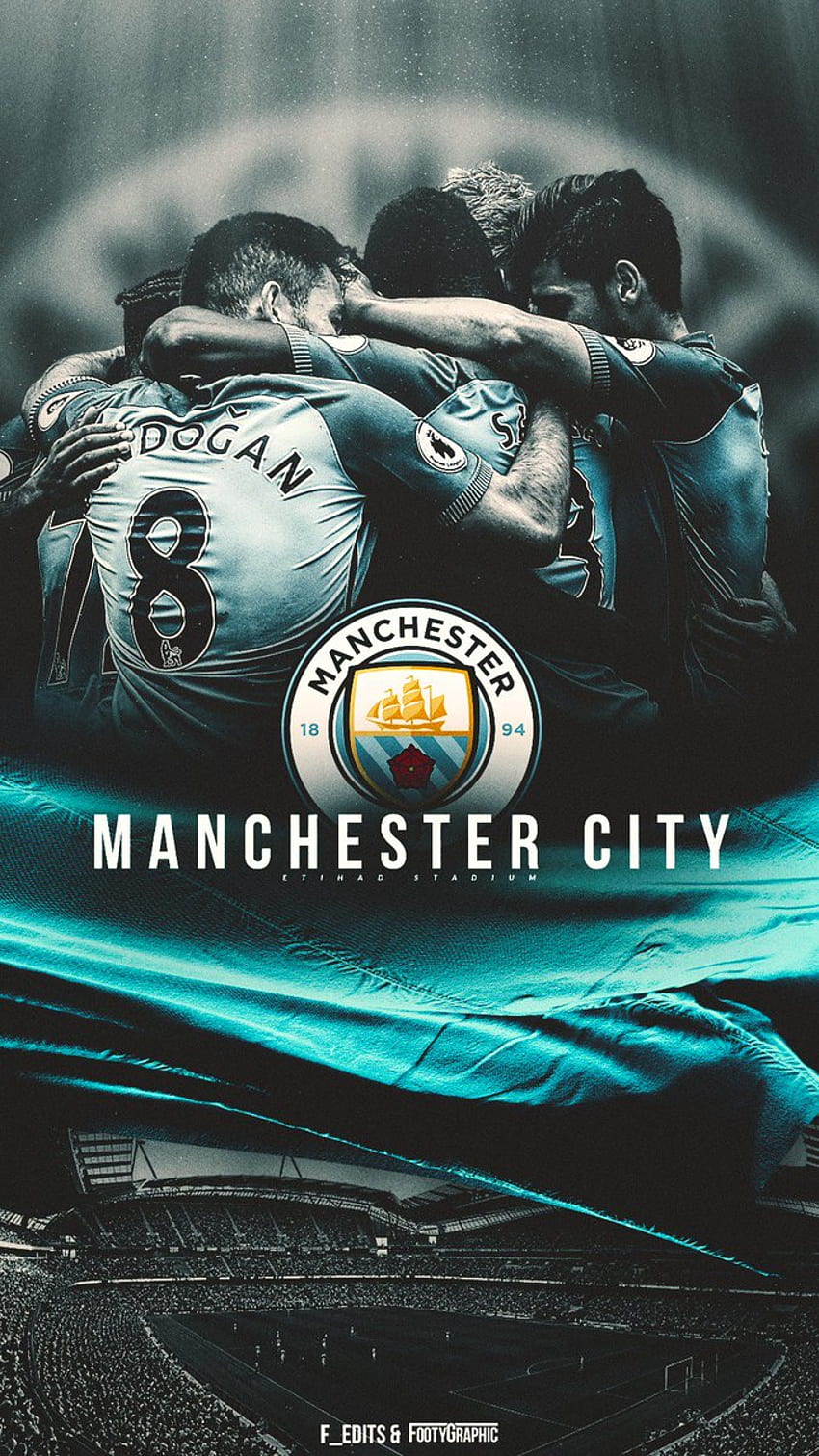 Logotipo de la ciudad del hombre, la ciudad de Manchester fondo de pantalla del teléfono