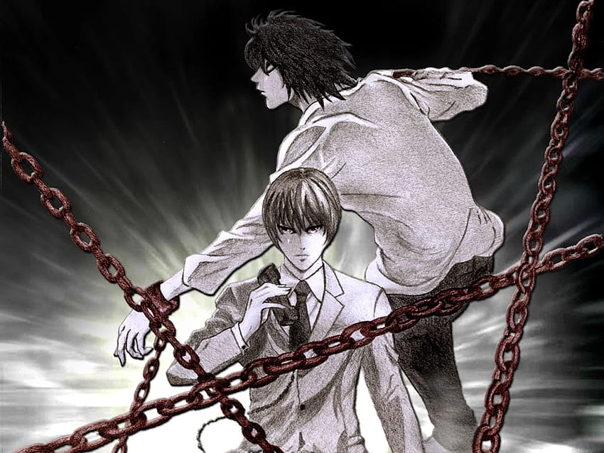 yagami und l - Death Note, Licht und L Death Note HD-Hintergrundbild