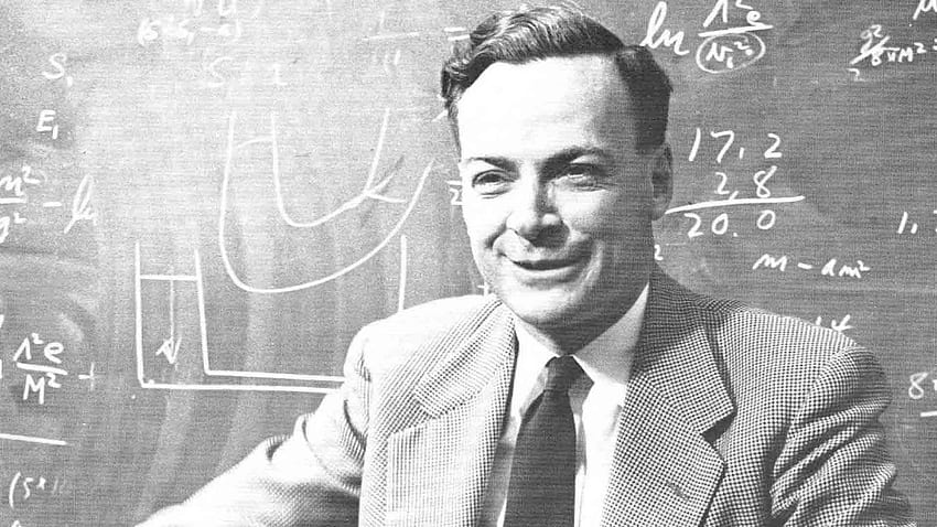 Richard Feynman O różnicy między znajomością nazwy czegoś a znajomością czegoś Tapeta HD