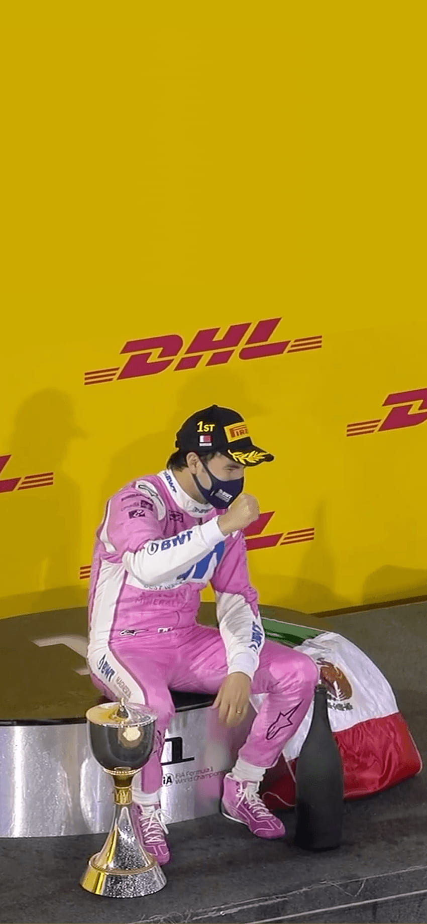 Premier podium de Sergio Perez Fond d'écran de téléphone HD