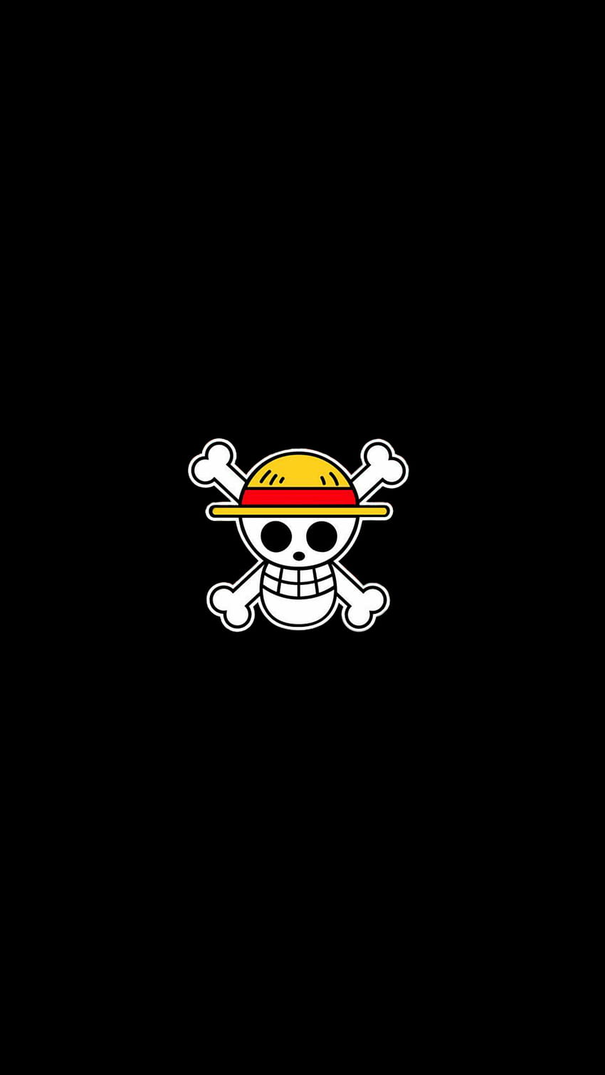 One Piece!, piratas, preto, caveira, anime Papel de parede de celular HD