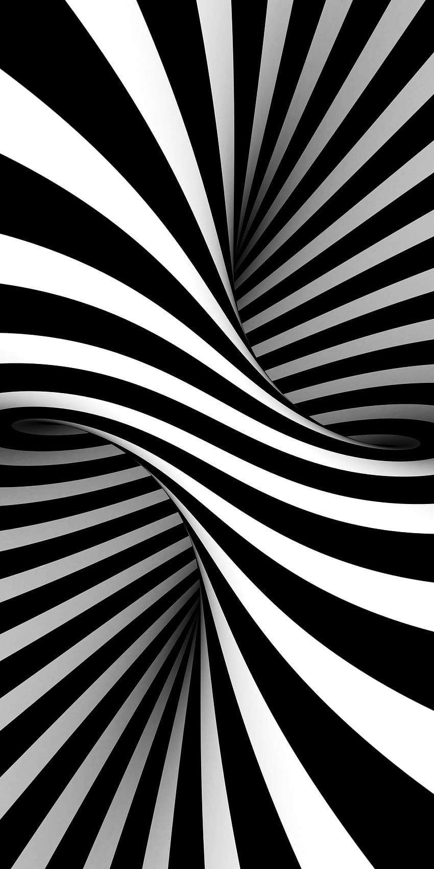 BW, Black White Stripes, Optical Illusion, Art HD phone wallpaper | Pxfuel