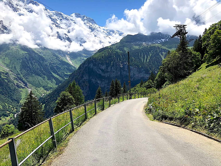 The Murren to Gimmelwald Trail. A Hike for Everyone, Murren Switzerland HD wallpaper