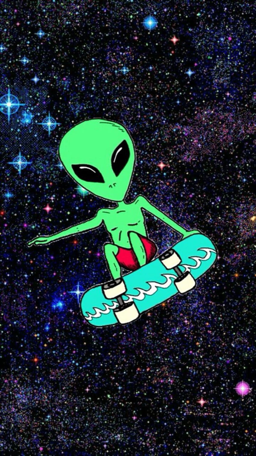 Cute Alien Hipster (Page 1) HD phone wallpaper