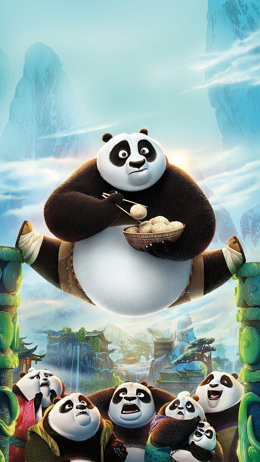 Kungfu Panda Art Illust Film Disney iPhone 6 Tapeta na telefon HD