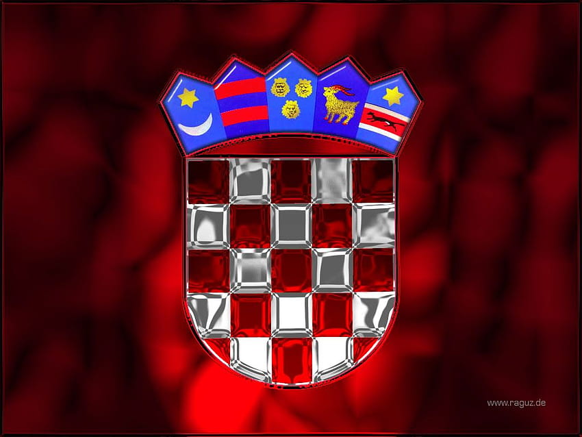 Rijeka . Rijeka, kroatische Flagge HD-Hintergrundbild