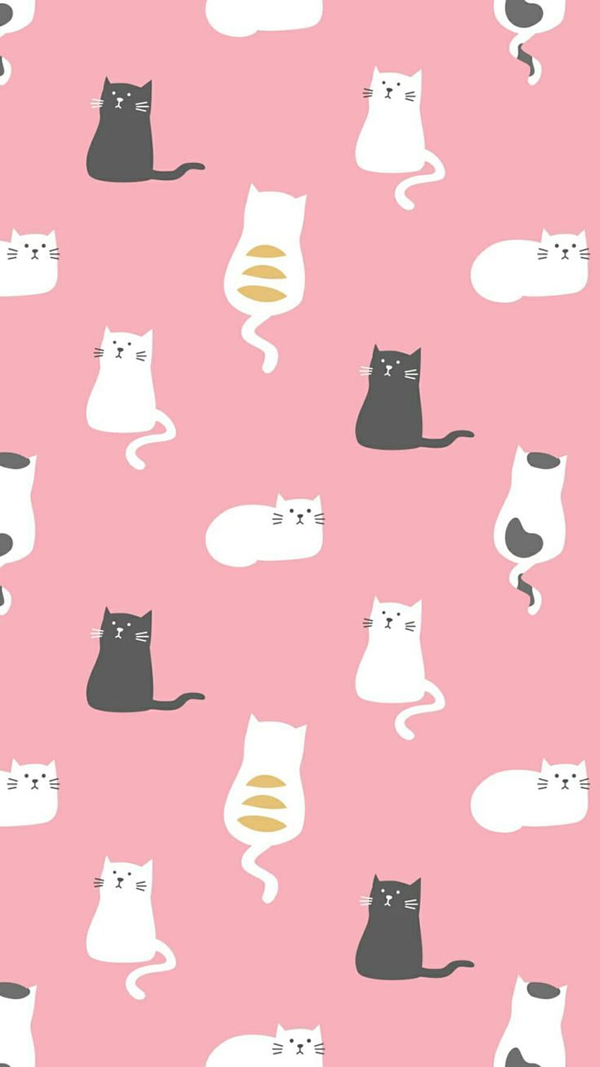 Kotek śliczny. Gatos, Papel de parede Gatos, Papel de Parede de Gato, Cute Cat Pattern Tapeta na telefon HD