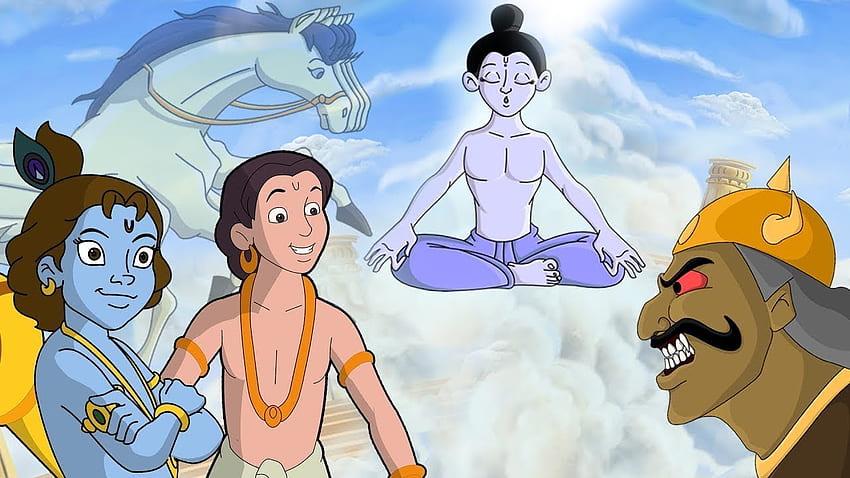 Krishna Balram Bed Time Stories - Flying horse & Druva the Pole Star. Lord  Krishna in Animations, Krishna Balaram HD wallpaper | Pxfuel