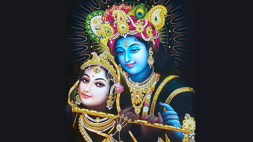 Krishna And Radha In Black Background Krishna . , Dark Krishna HD wallpaper