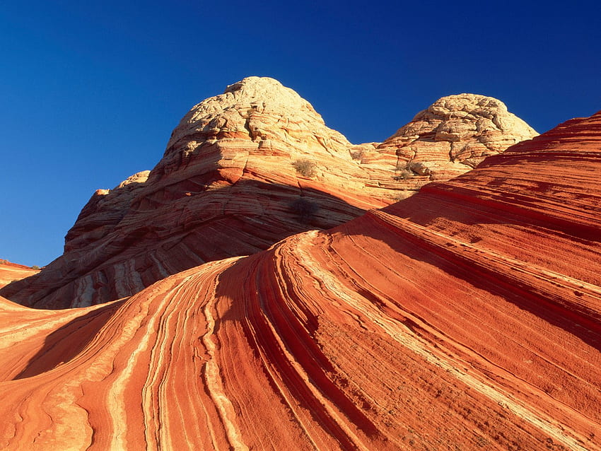 Rocas: estrías de arenisca, meseta de Colorado, Utah, y fondo de pantalla