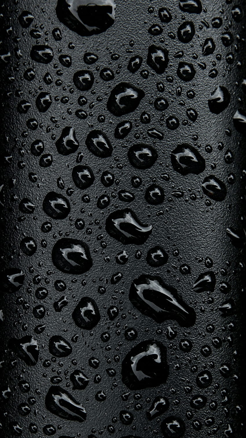 Черни водни капки HD тапет за телефон