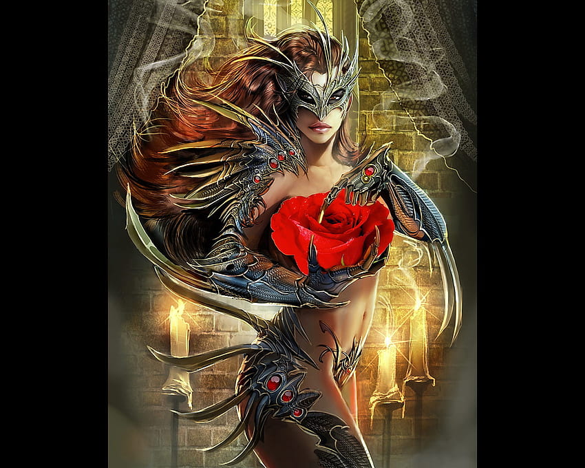 Witchblade/Roses, anime, abstract, fantasy, witchblade HD wallpaper
