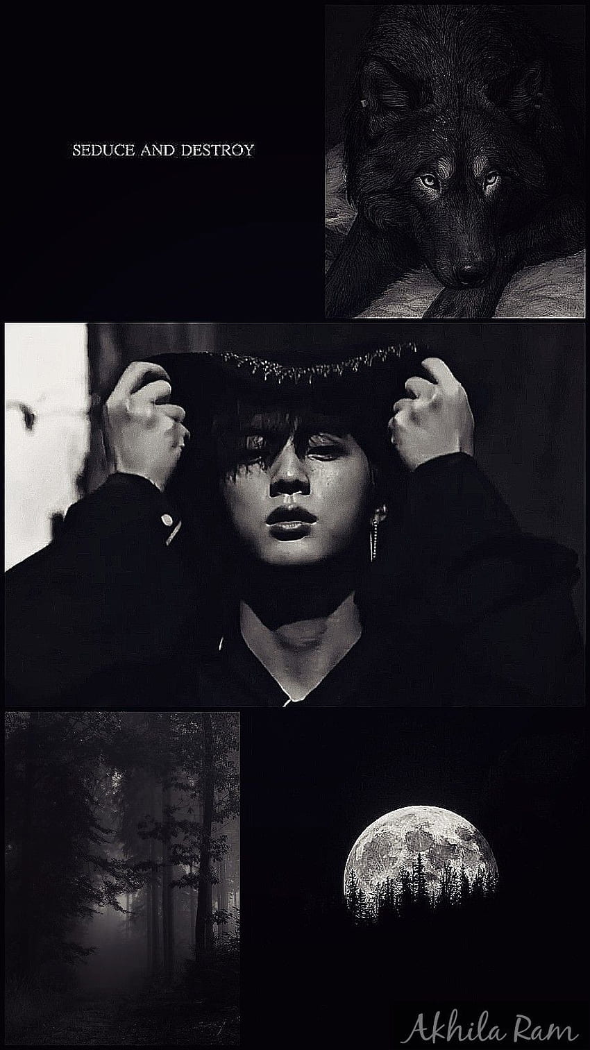 BTS Estetica Kim Seokjin/ Jin MoodBoard . ✨. NON MODIFICARE. Gambar, Suami Saya, BTS Jin Black Sfondo del telefono HD