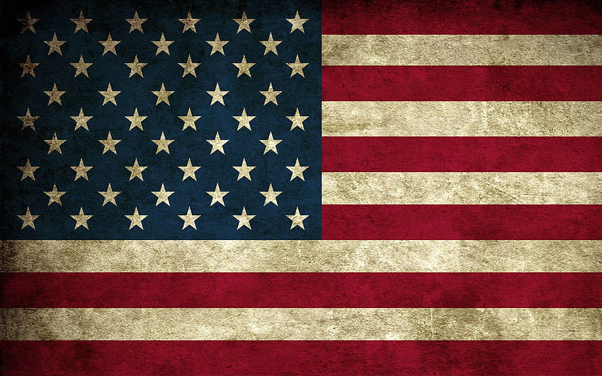 Rustikale amerikanische Flagge, Flaggenkunst HD-Hintergrundbild