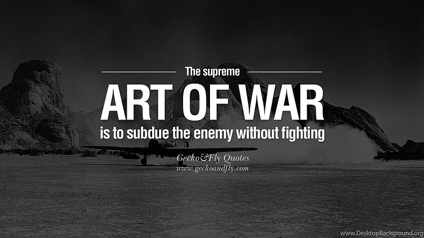 Art Of War-Zitat, Sun Tzu HD-Hintergrundbild