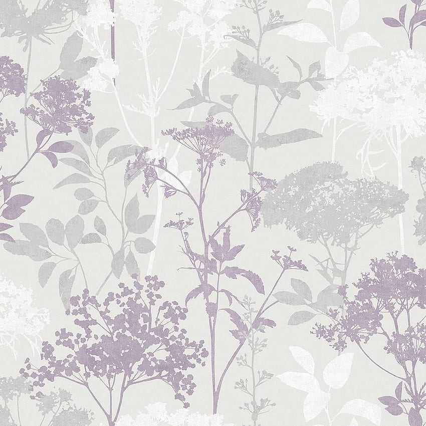 ブリュースター ブラッシア ラベンダー シルエット フローラル ペーパー ストリッパブル ロール (カバー 56.4 平方フィート) 2766 42034 The Home Depot In 2021. Floral , Purple , Brewster HD電話の壁紙
