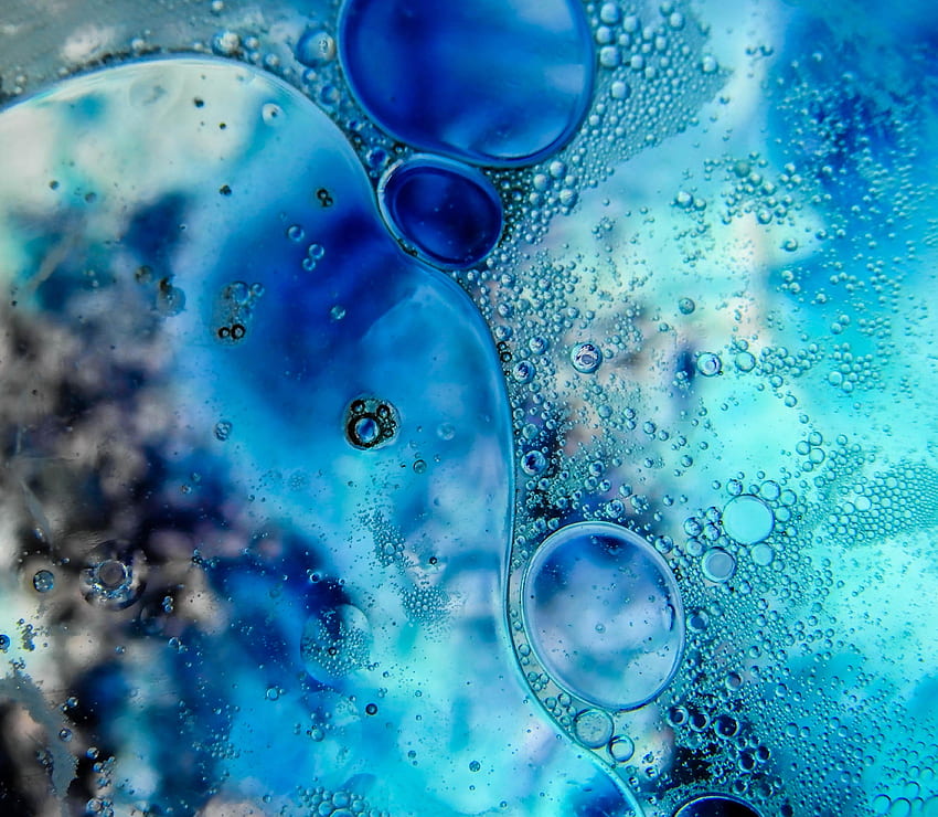 Abstract, Bubbles, Glass, Round HD wallpaper