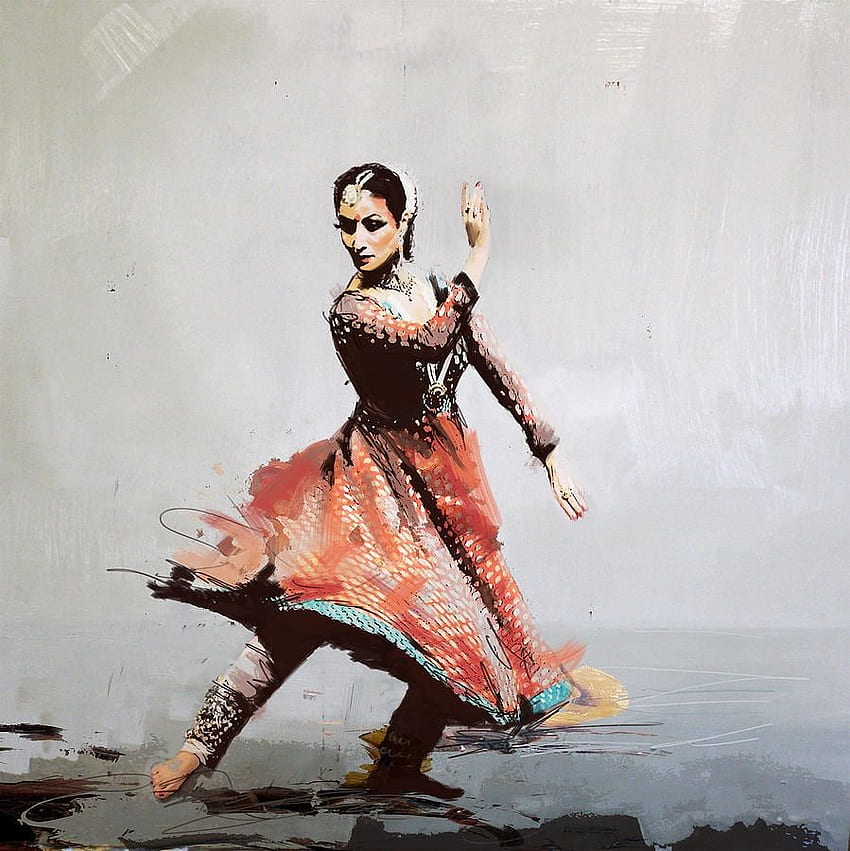 Peintures De Femme Indienne, Idées D'art, ,, Danse Indienne Classique Fond d'écran de téléphone HD