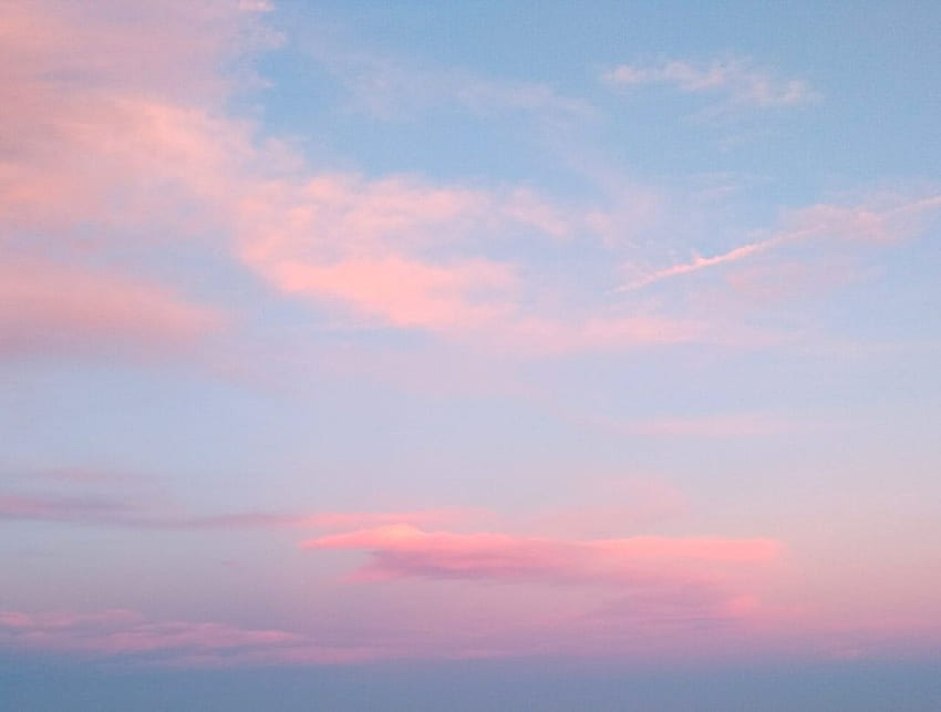 Różowe niebo., Różowy wschód słońca Tapeta HD