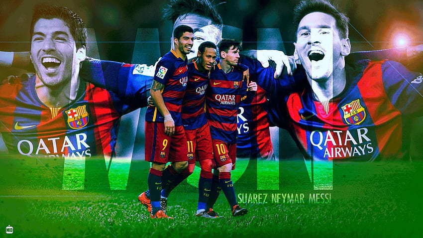 Messi and Neymar, Messi Suarez Neymar HD wallpaper