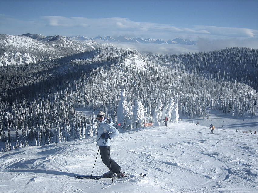 Destino de esqui cross country em Montana – Glacier, Whitefish, & Green, Big Mountain Ski papel de parede HD