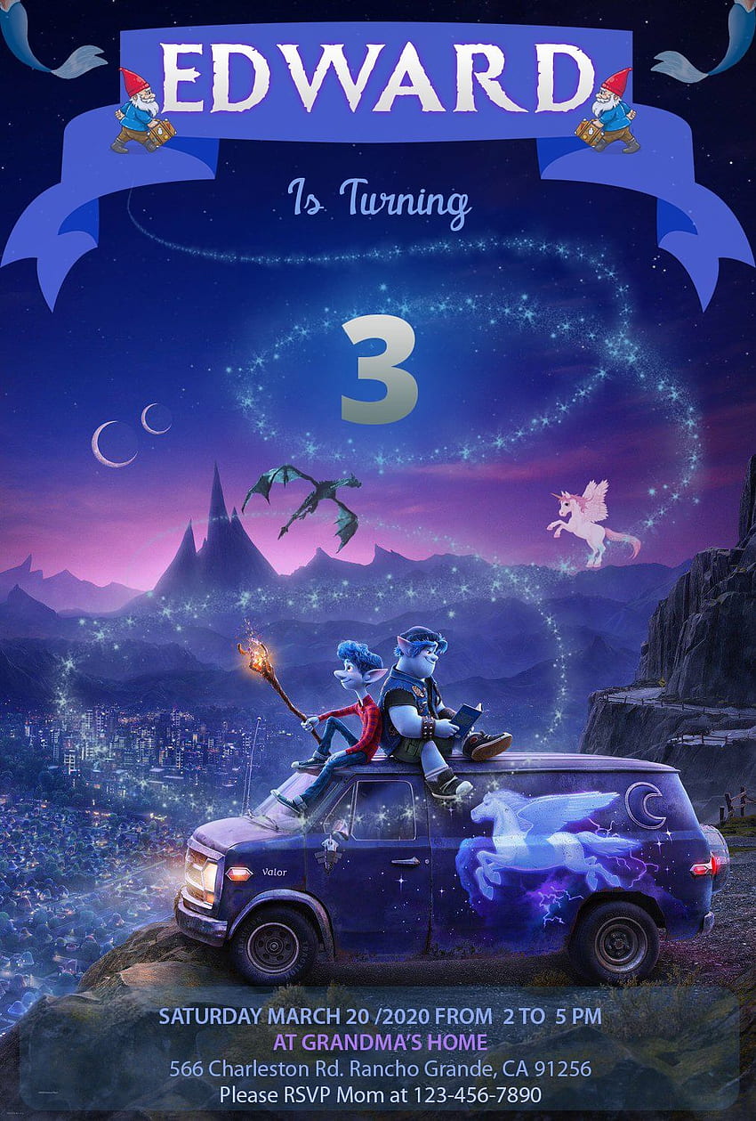 Onward Birtay Invitation. Pixar movies, Pixar, Disney pixar, Pixar's Onward HD phone wallpaper