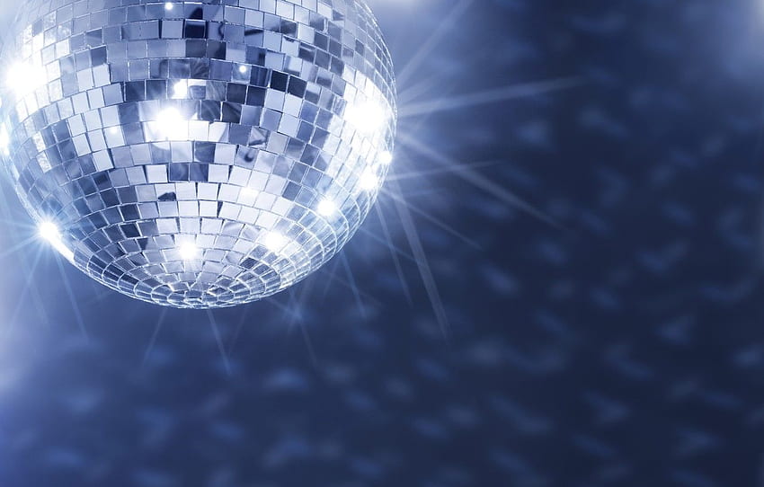 Music, Party, Disco ball, The glare from the ball, Mirror, Disco for , section музыка, Disco Lights HD wallpaper