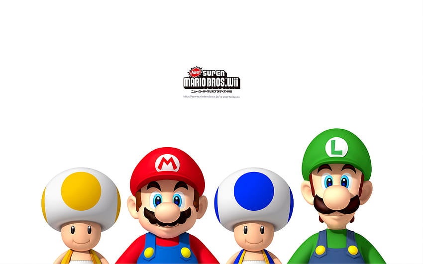 Mario Nowe tło Super Mario Bros. Wii Tapeta HD