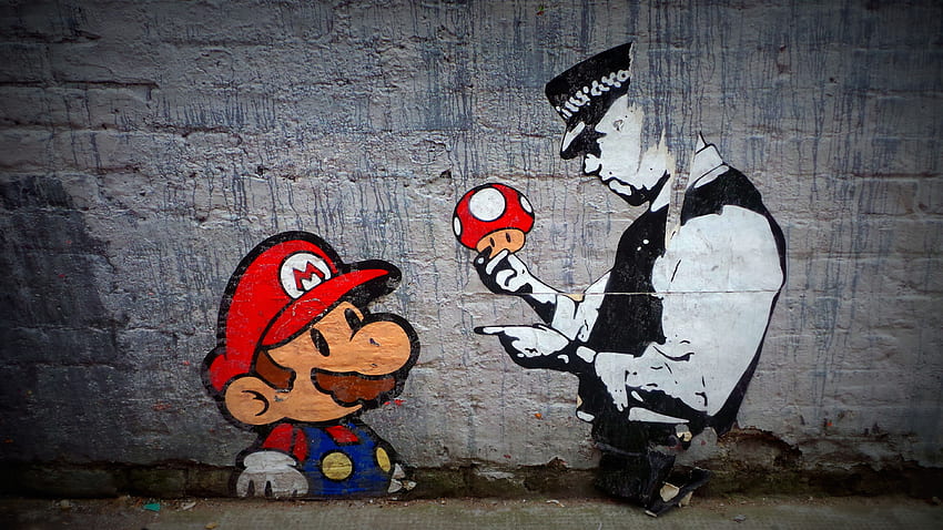 Галерия за улично изкуство. Красиво и интересно изкуство на Banksy HD тапет