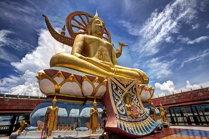 Der große Buddha Insel Koh Samui Thailand HD-Hintergrundbild