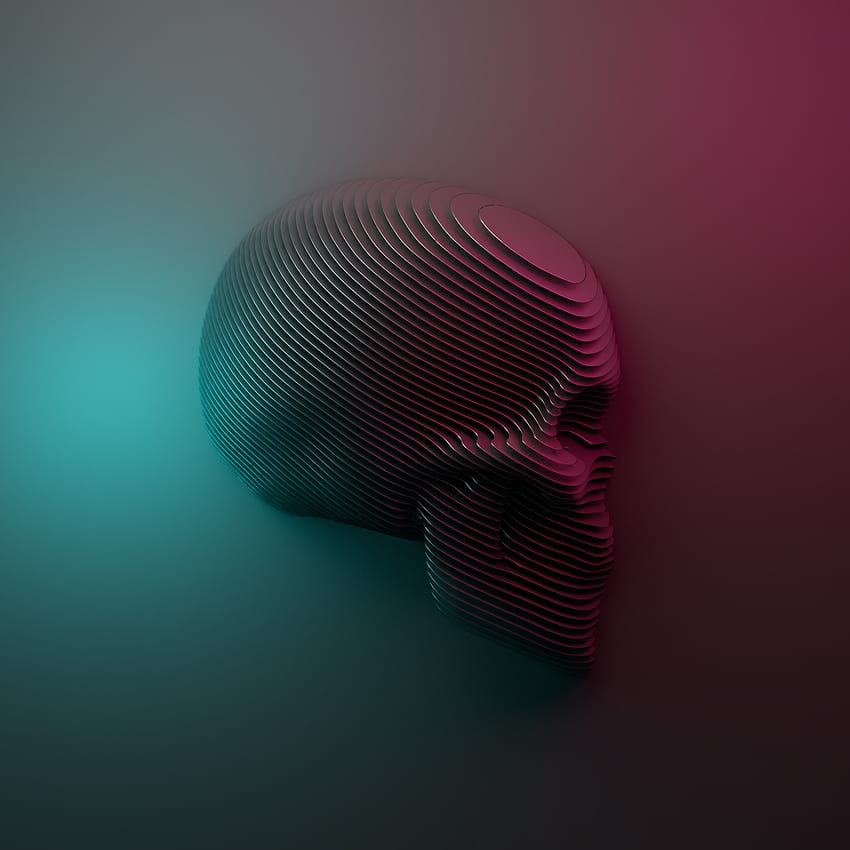 Minimalist Skull, Cool Minimalist Skeleton HD phone wallpaper