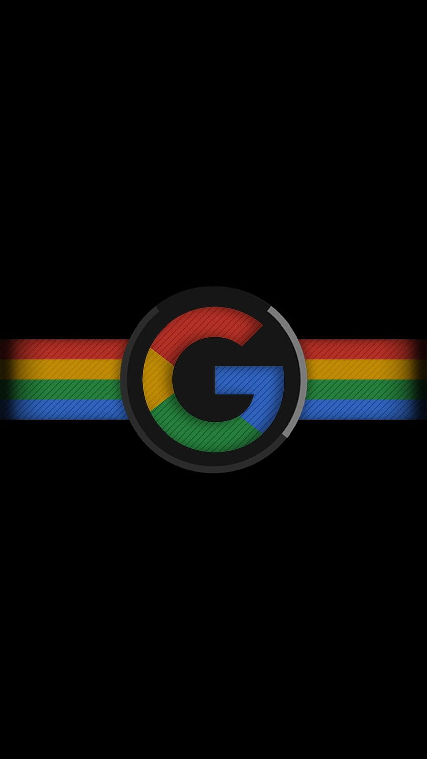 Google Amoled preto, logotipo Amoled Papel de parede de celular HD